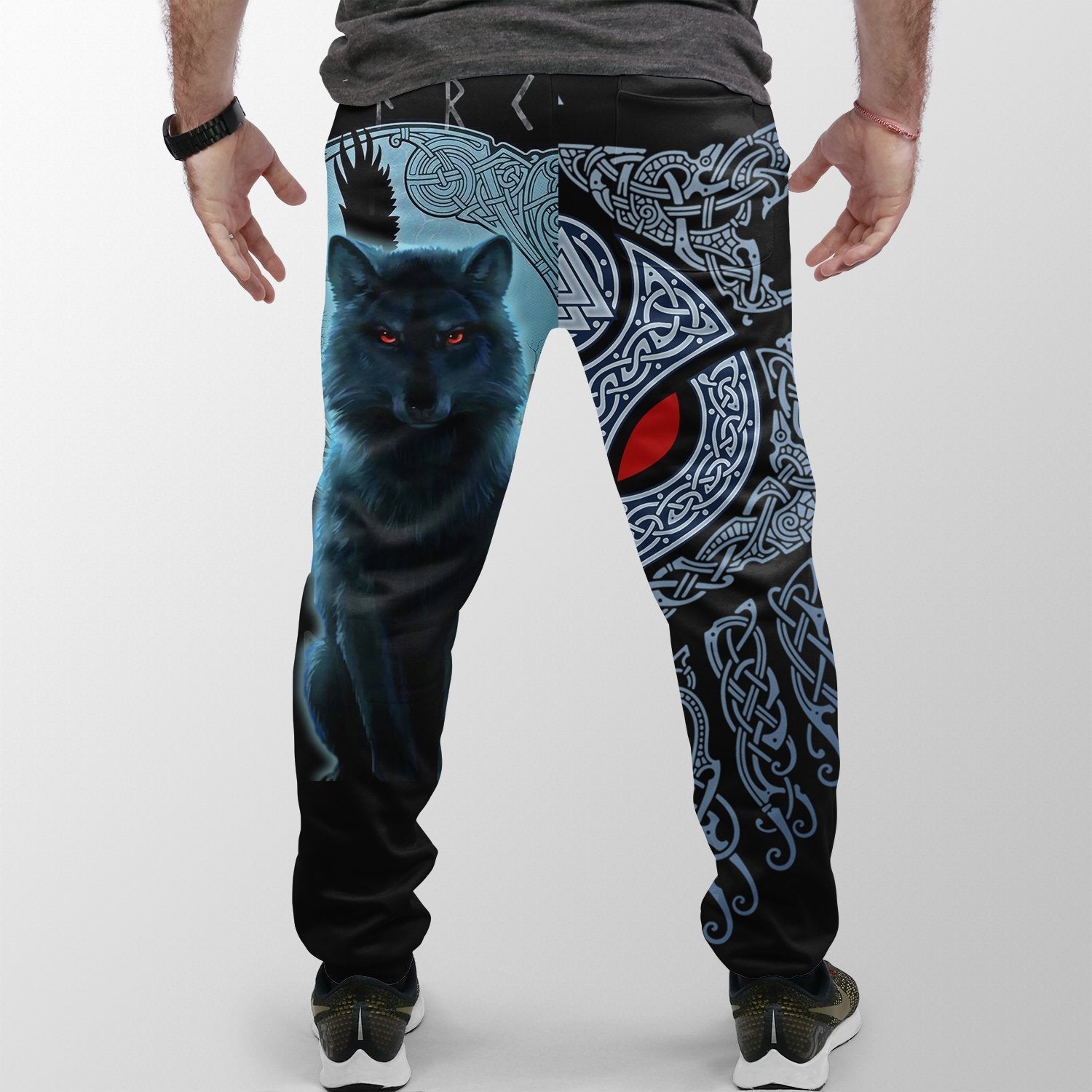 Viking Jogger Fenrir Viking Wolf And Moon