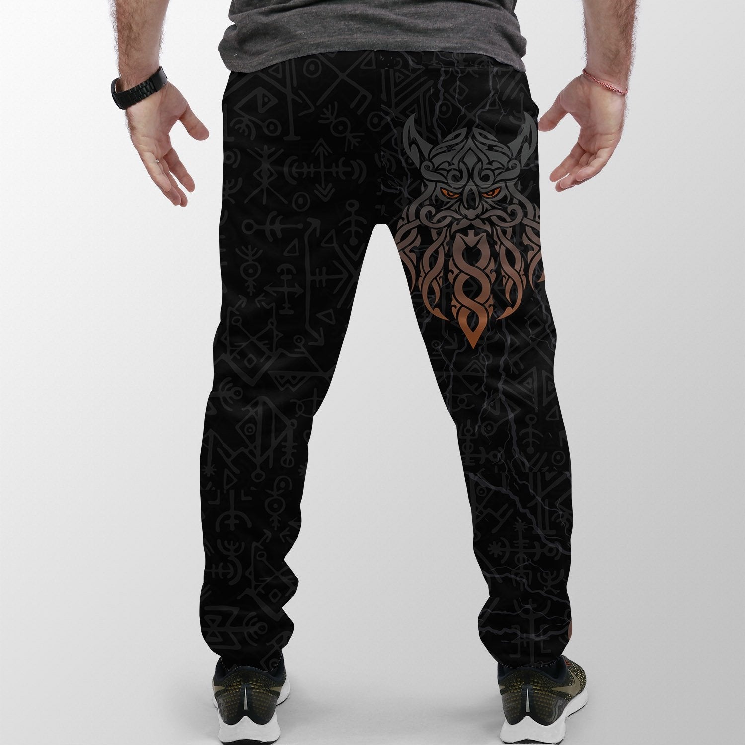 Viking Jogger Odin God Furthark Tattoo Special Style Ver01