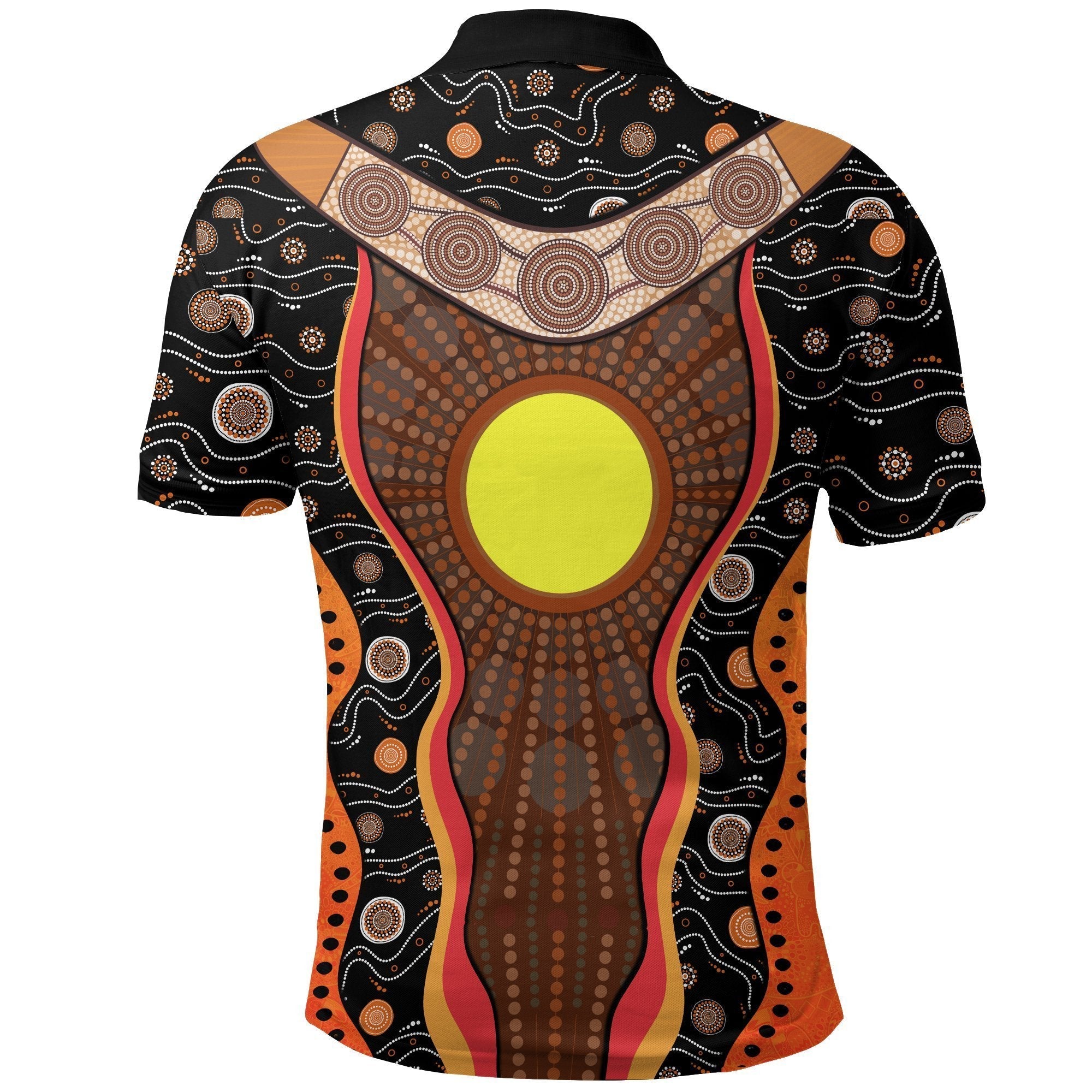 Aboriginal Polo - Aboriginal Patterns Shirt Boomerang Polo Shirt