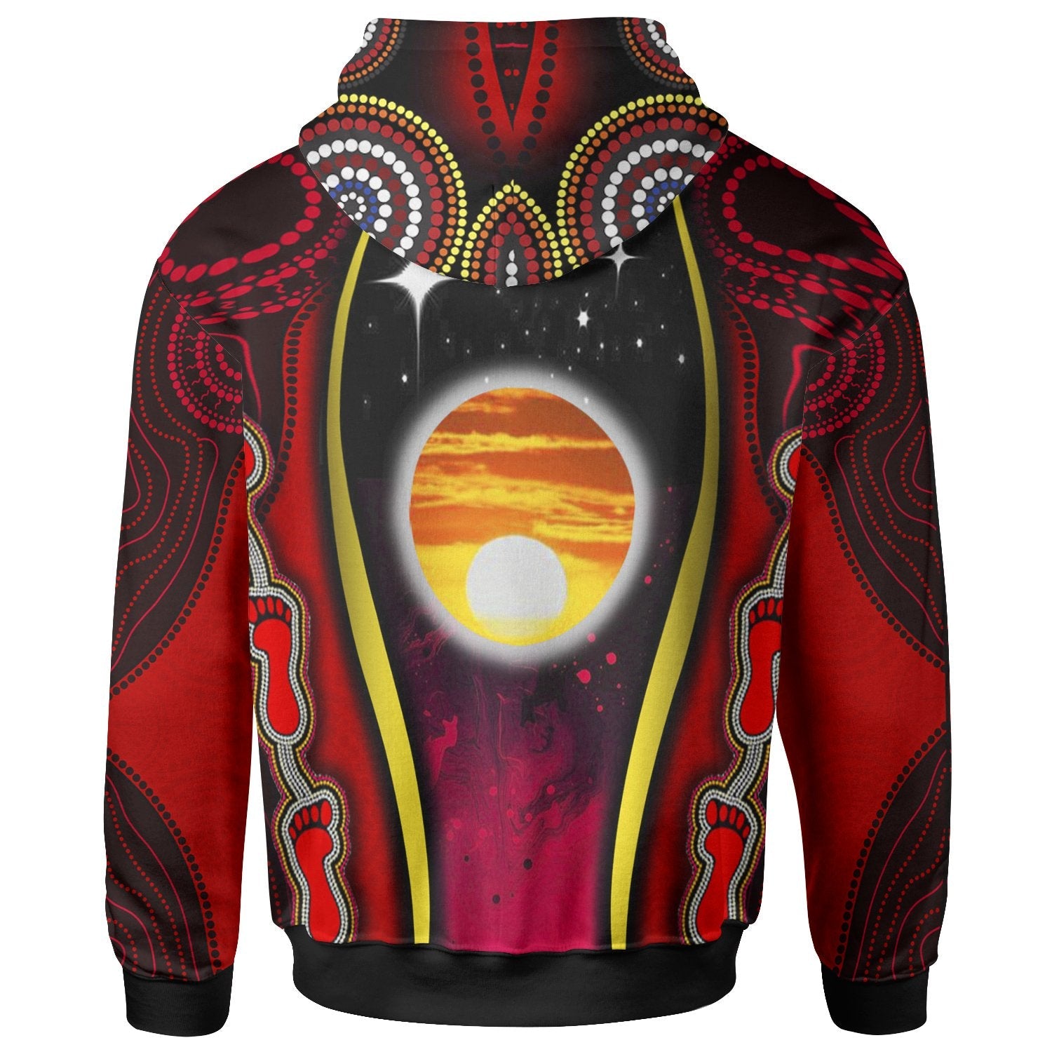 Zip Hoodie - Australian Aboriginal Flags Symbolic Meaning