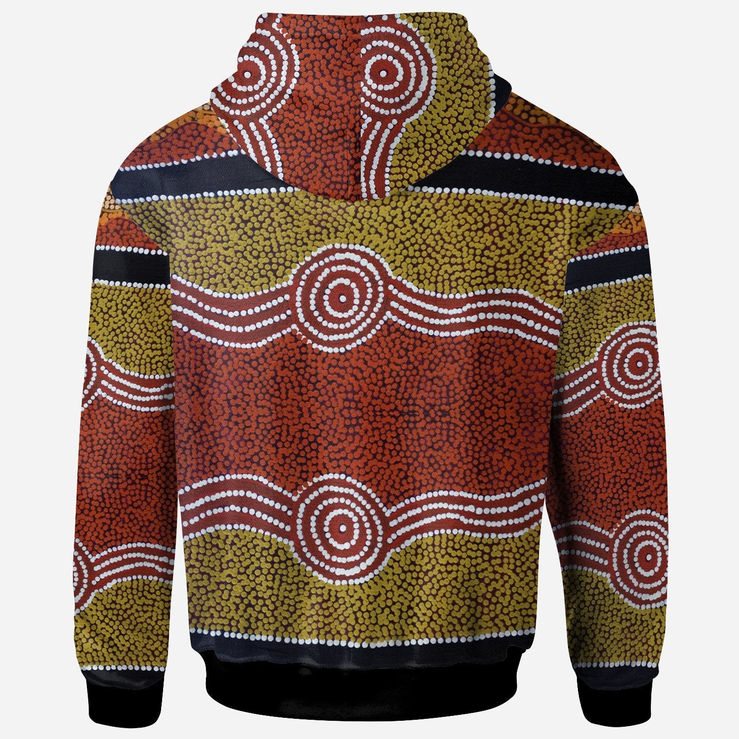 Zip Hoodie - Aboriginal Dot Style