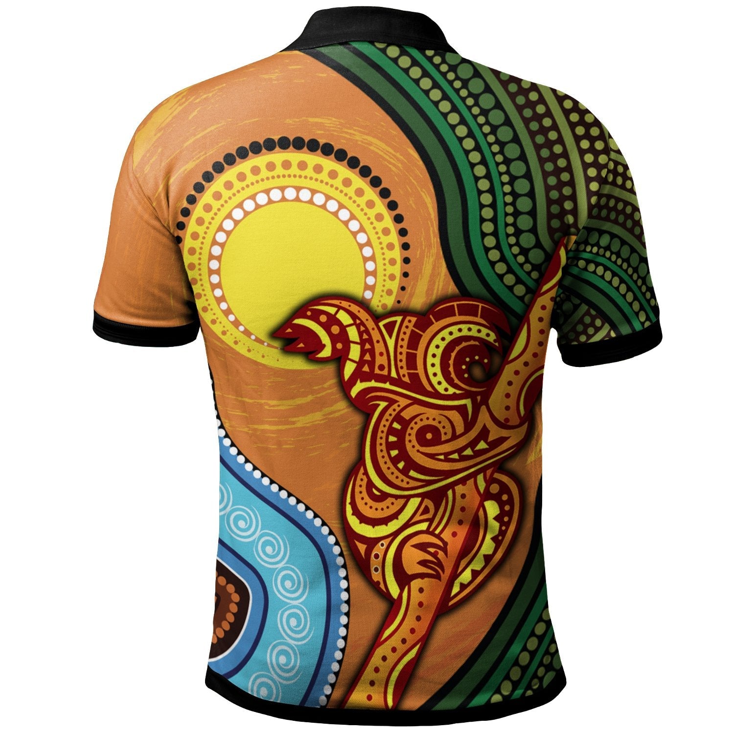 Aboriginal Polo - Australian Aboriginal Dot Painting Koala Polo Shirt