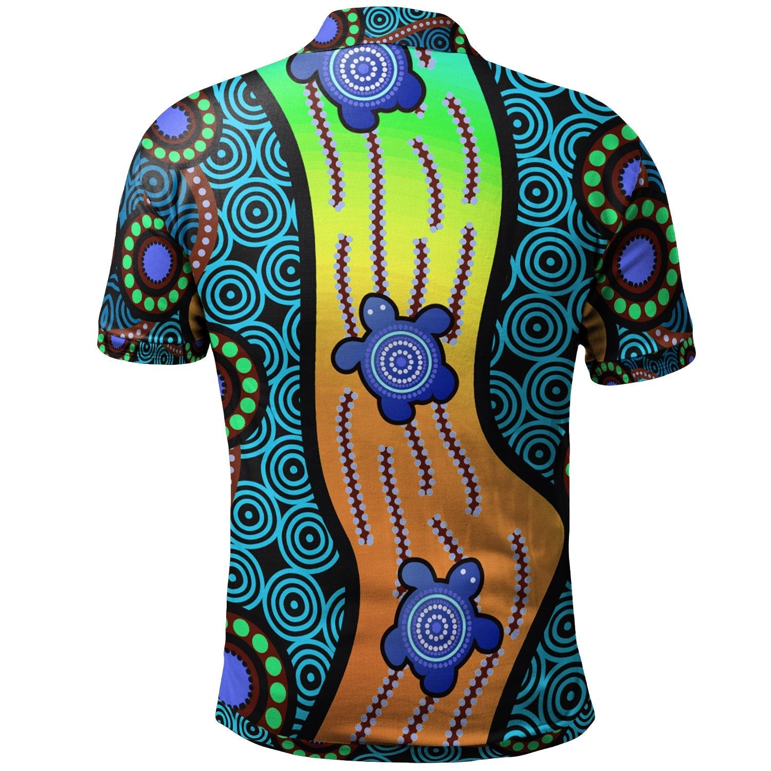 Aboriginal Polo - Aboriginal Turtle Polo Shirt