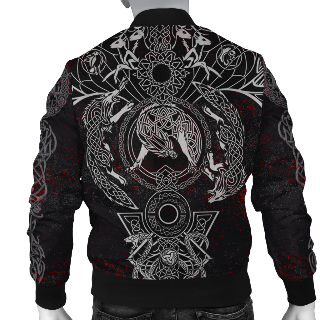 Viking Bomber Jacket Fenrir Art