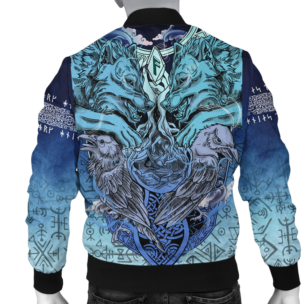 Viking Bomber Jacket Ansuz Rune