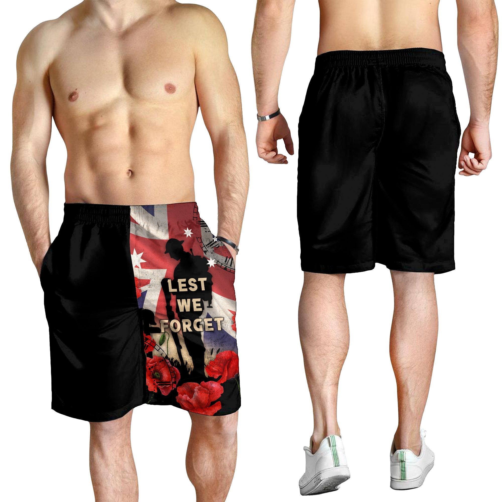 Anzac Men's Shorts - A Day We Will Never Forget