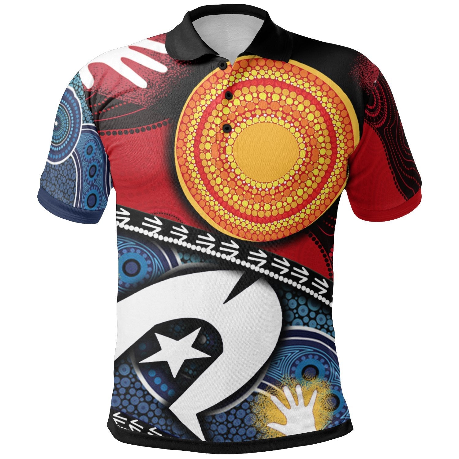 Aboriginal Polo - Australian NAIDOC Aboriginal and Torres Strait Islands Flags Polo Shirt