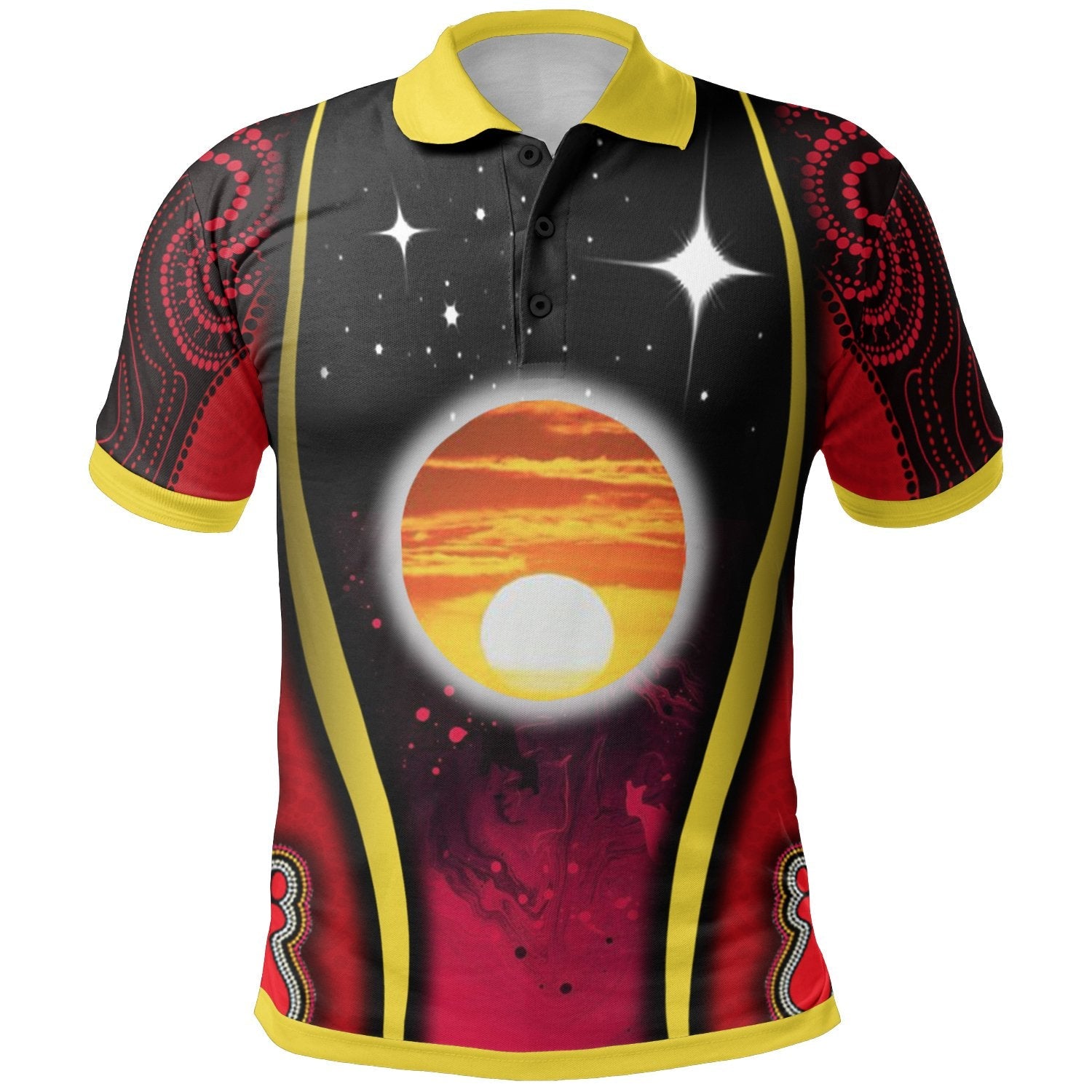 Aboriginal Polo - Australian Aboriginal Flags Symbolic Meaning Polo Shirt