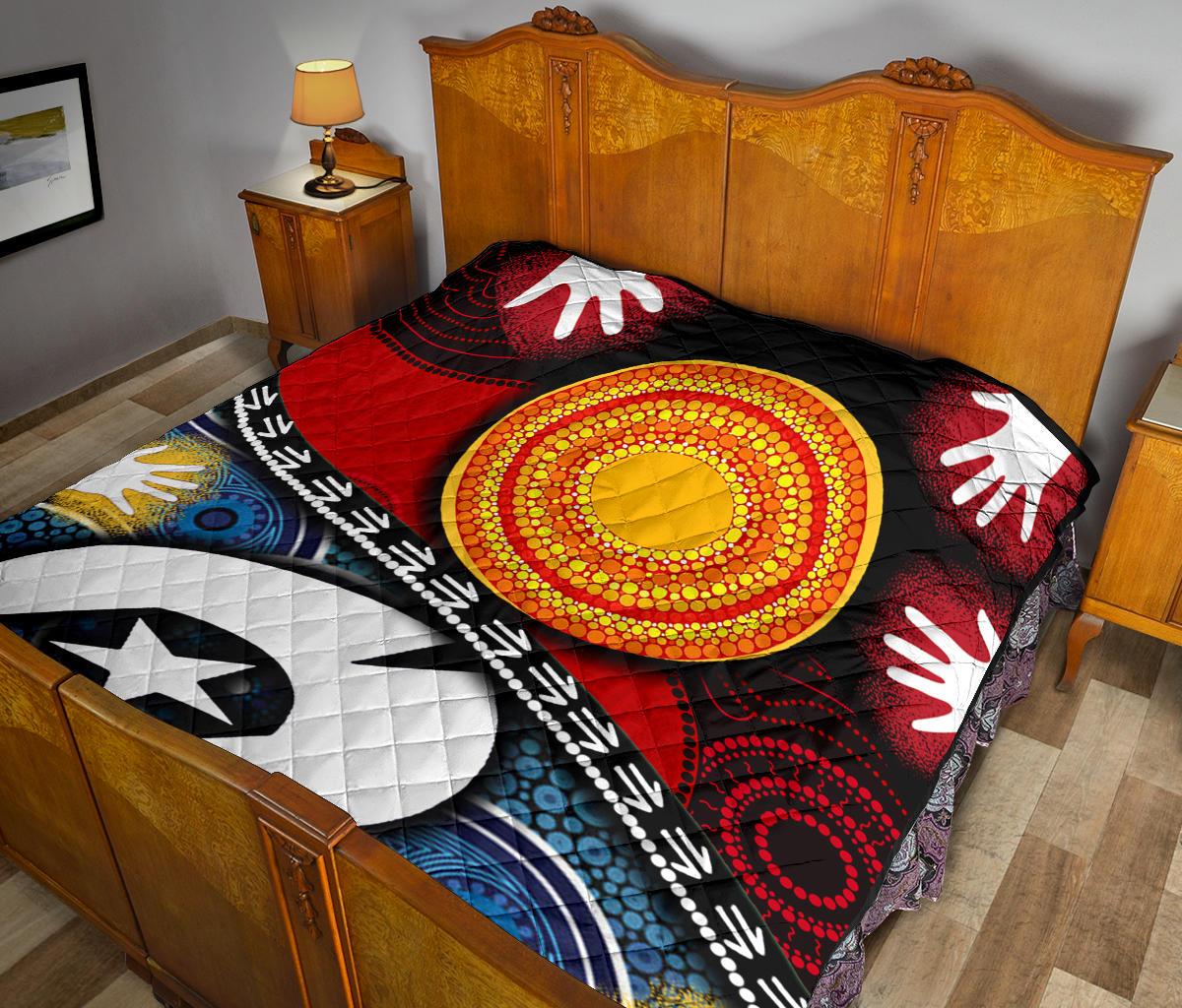 Premium Quilt - Australian NAIDOC Aboriginal and Torres Strait Islands Flags