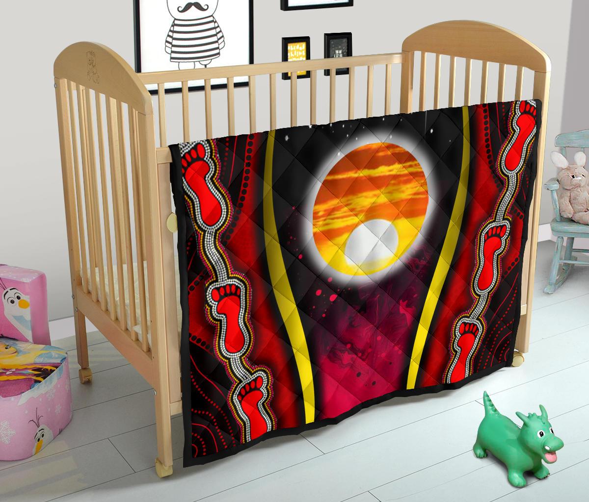 Premium Quilt - Australian Aboriginal Flags Symbolic Meaning