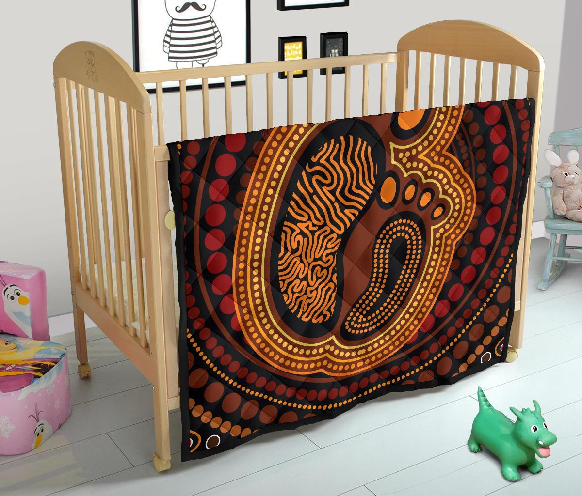 Aboriginal Premium Quilt - Aboriginal FootPrint