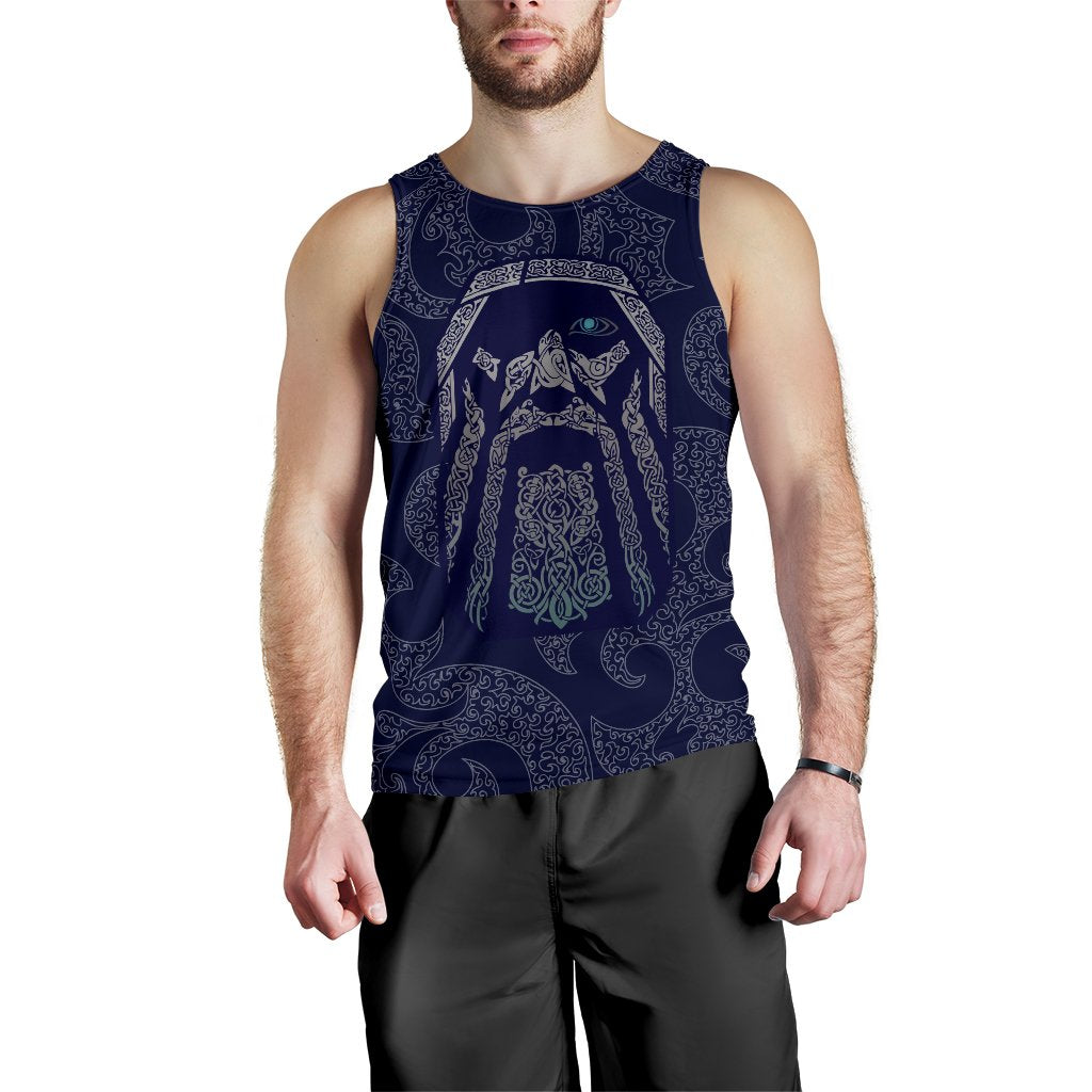 Viking Men's Tank Top Odin God Tattoo