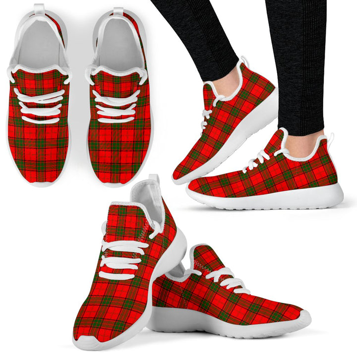 Adair Tartan Plaid Mesh Knit Sneakers