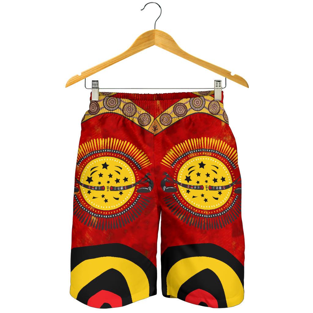 Aboriginal Shorts - Boomerang Dot Painting Men