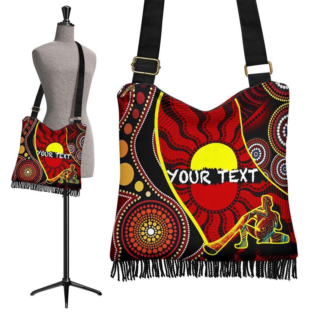 (Custom) Boho Bags - Australia Aboriginal Dots With Didgeridoo