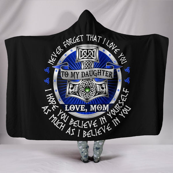 Viking Hooded Blanket Family Mom and Daughter