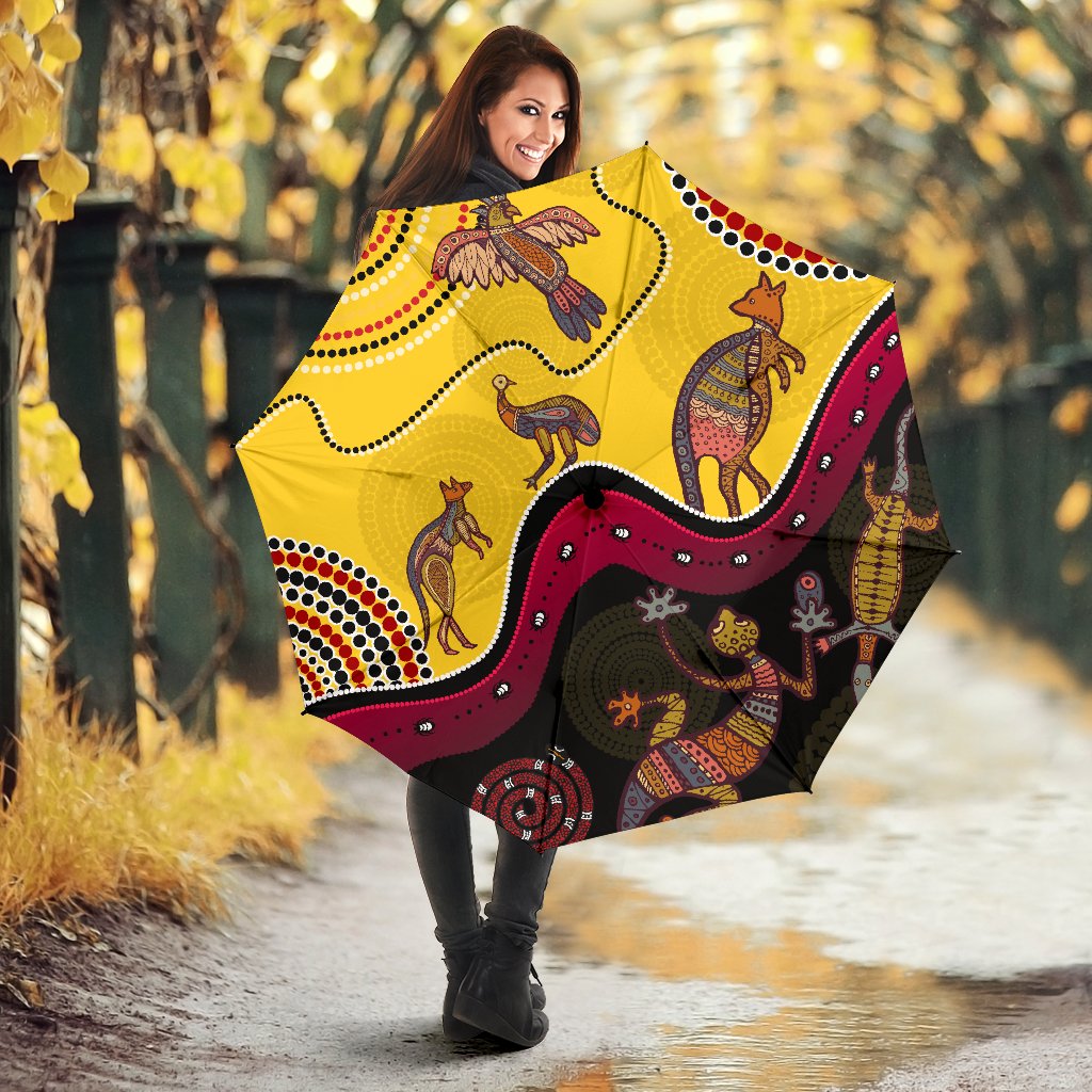 Aboriginal Umbrellas - Indigenous Animals Life Art