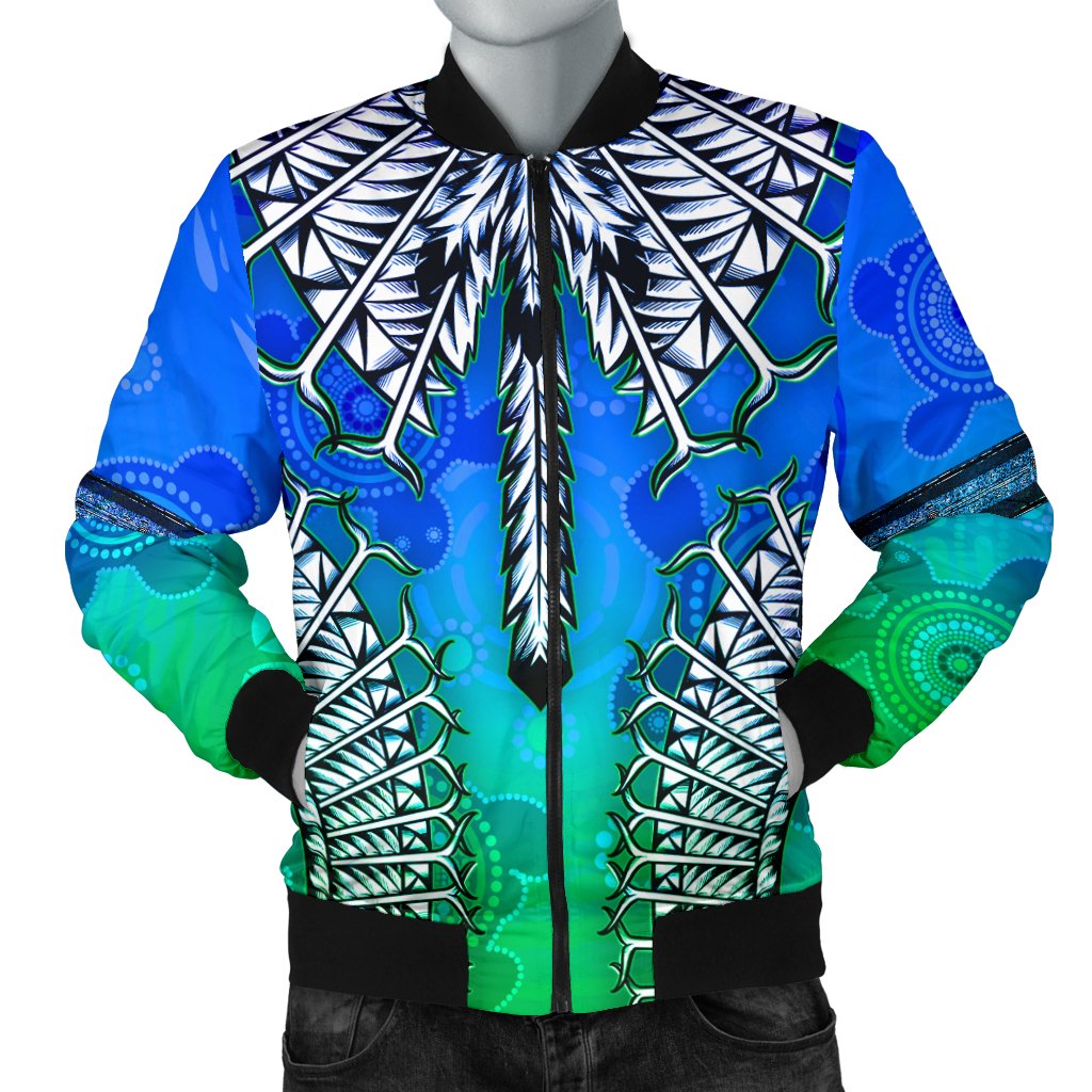 Men Bomber Jacket - Turtle With Dhari Mask Ver 02