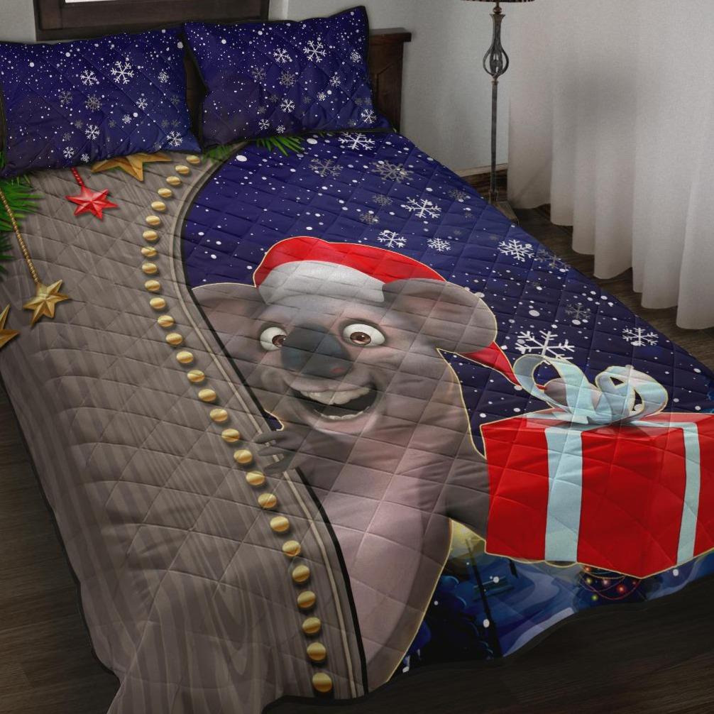 Christmas Quilt Bed Set - Fun Koala Christmas-