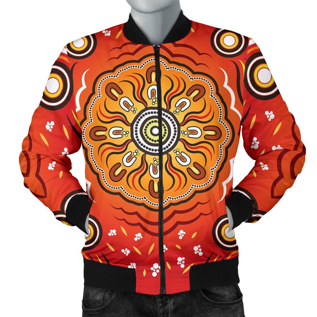 Aboriginal Bomber Jacket - Indigenous Art Patterns Ver01