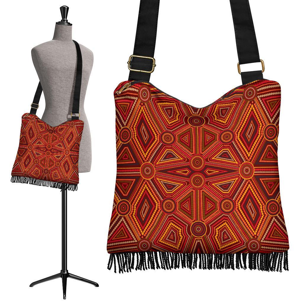 Boho Handbag - Indigenous Patterns Ver02