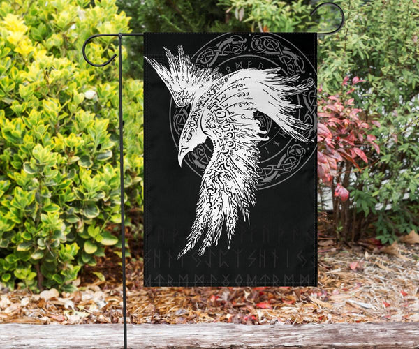 Viking Garden Flag Mystical Raven Tattoo Special