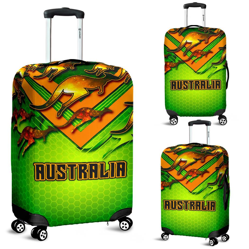 Luggage Cover - Australian Kangaroo Suitcase Cover Aussie National Colors