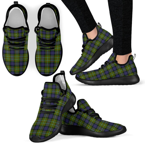 Fergusson Modern Tartan Plaid Mesh Knit Sneakers