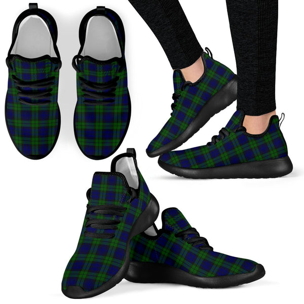 Campbell Modern Tartan Plaid Mesh Knit Sneakers