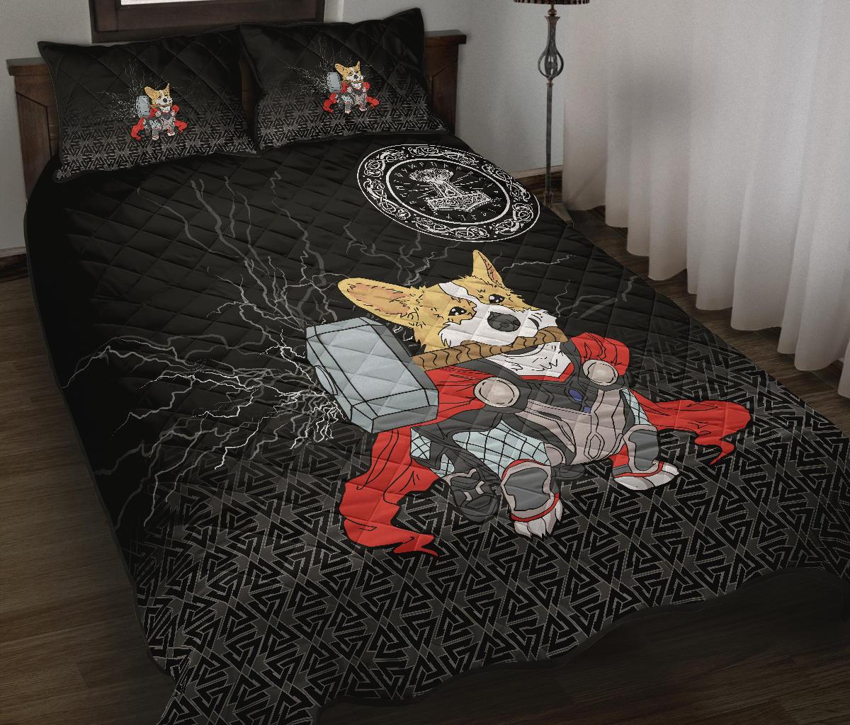 Viking Quilt Bedding Set The Mighty Thorgi