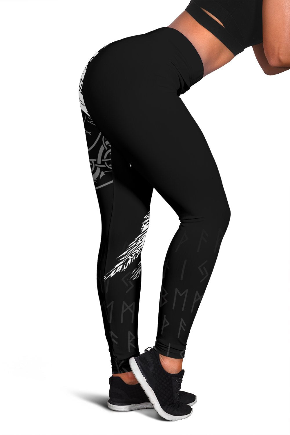 Custom Viking Legging Mystical Raven Tattoo Special