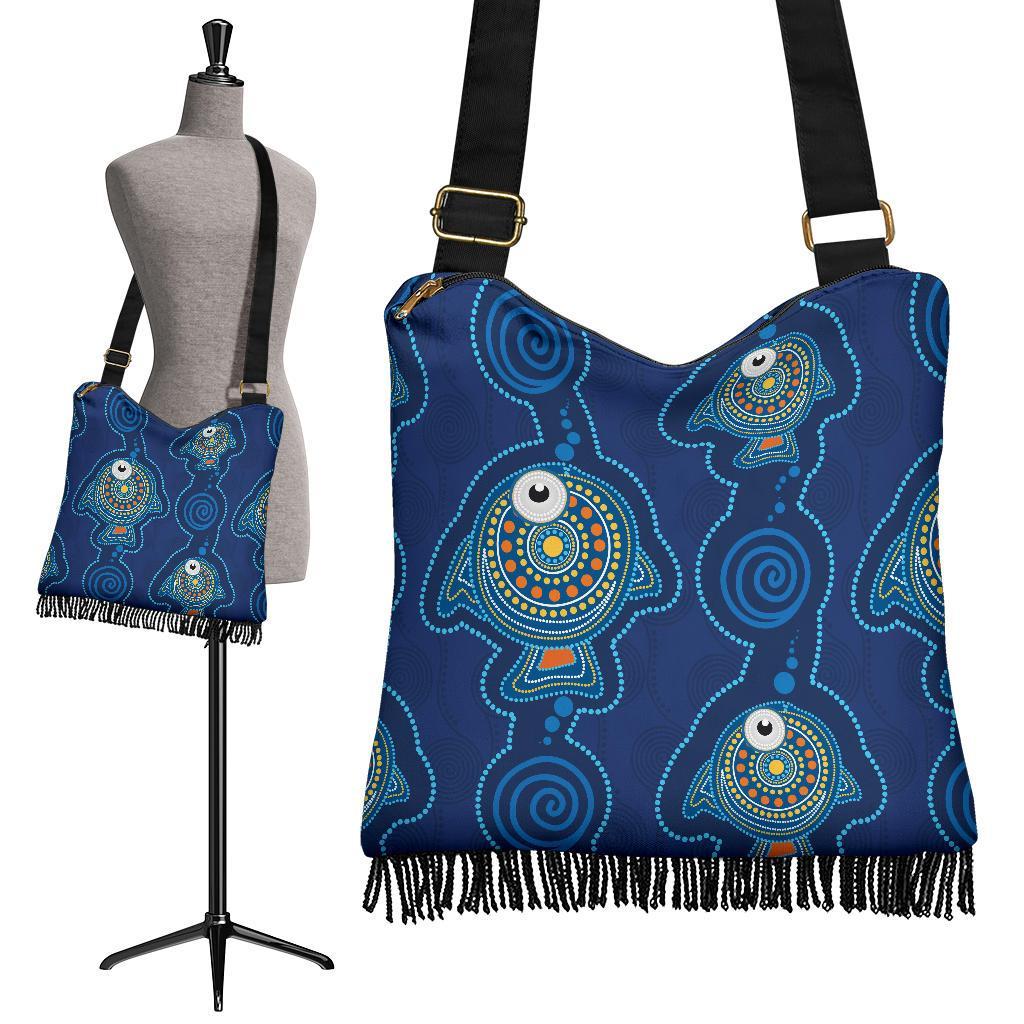 Boho Handbag - Indigenous Turtle Patterns