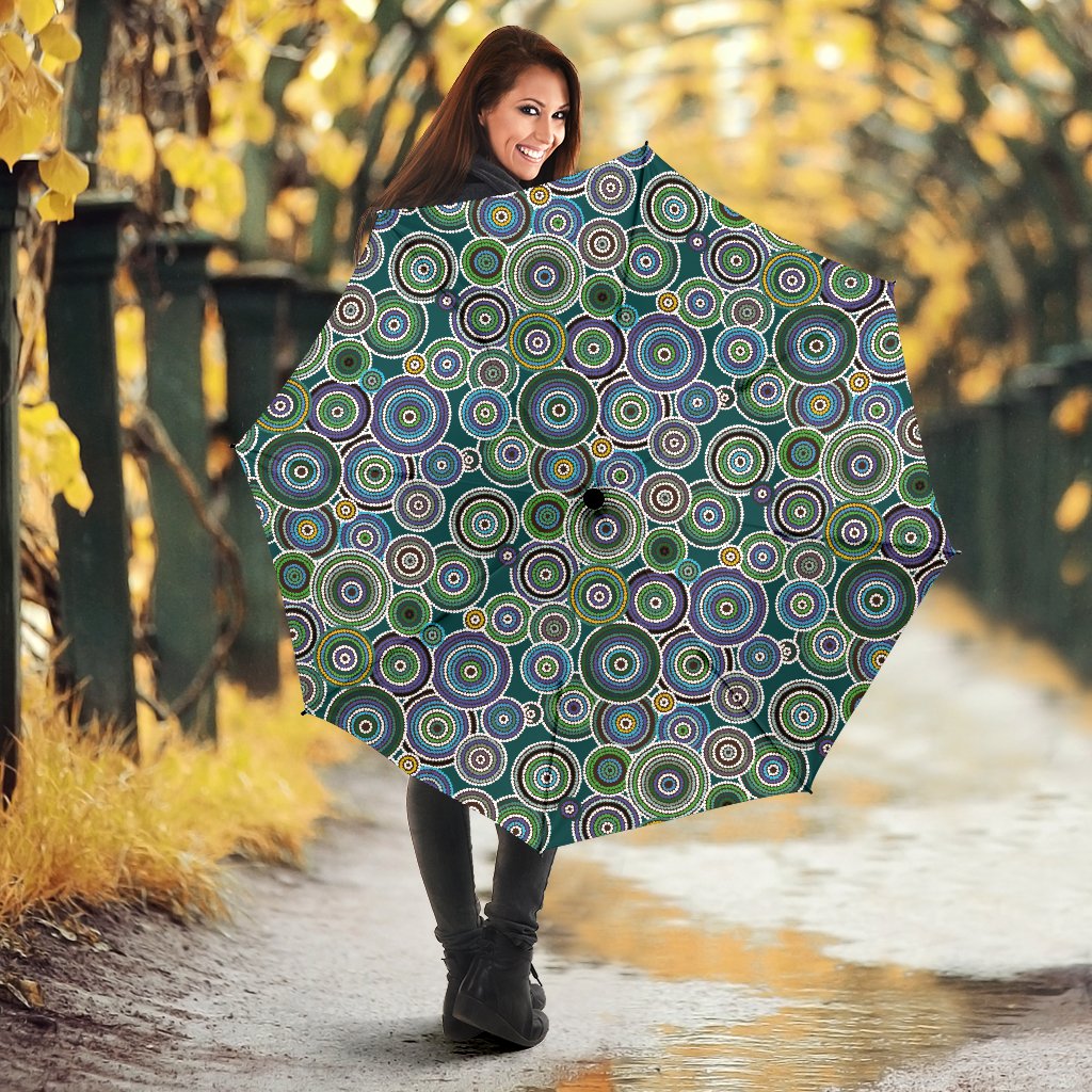 Umbrellas - Aboriginal Dot Painting Umbrellas Ver01