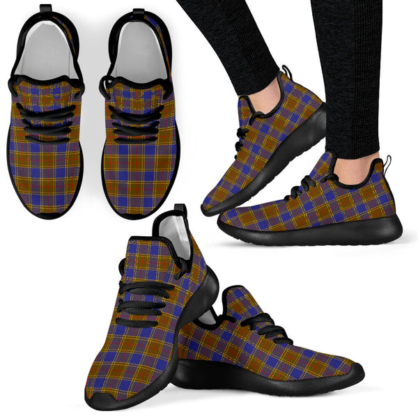 Balfour Modern Tartan Plaid Mesh Knit Sneakers