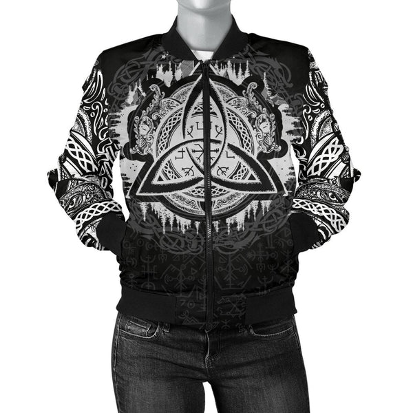 Viking Bomber Jacket Dragon Celtic Style Ver02