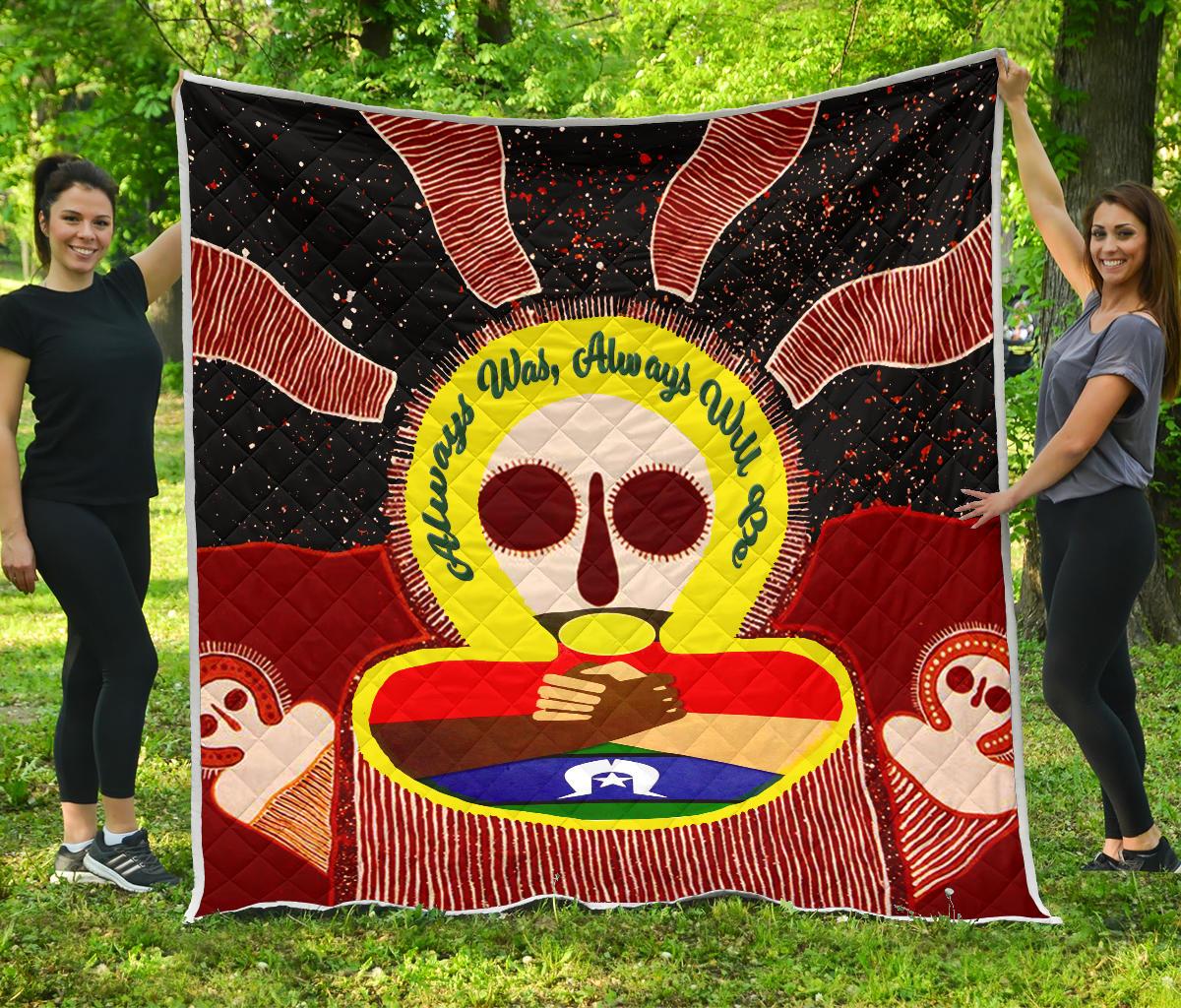Aboriginal and Torres Strait Islander Premium Quilt - Naidoc Style