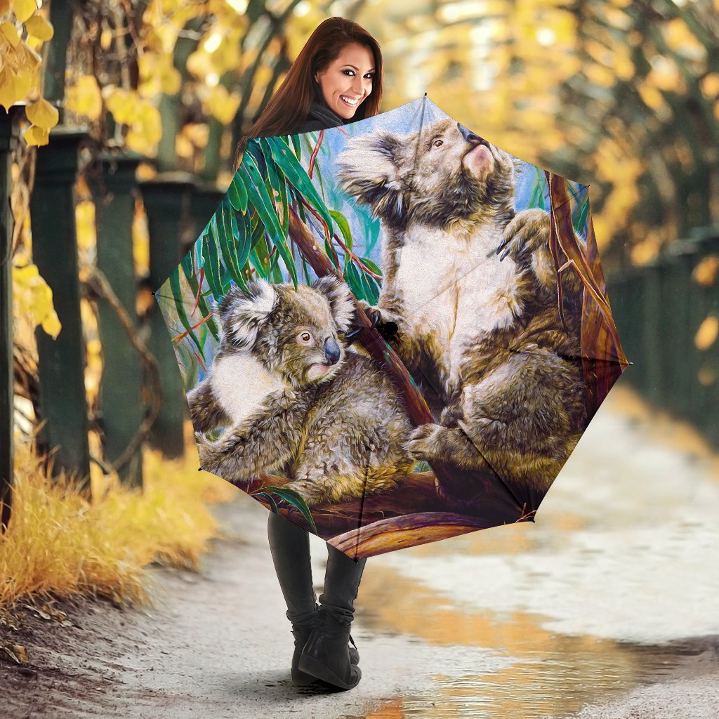 Umbrellas - Koala And Joey Umbrellas 3D Art