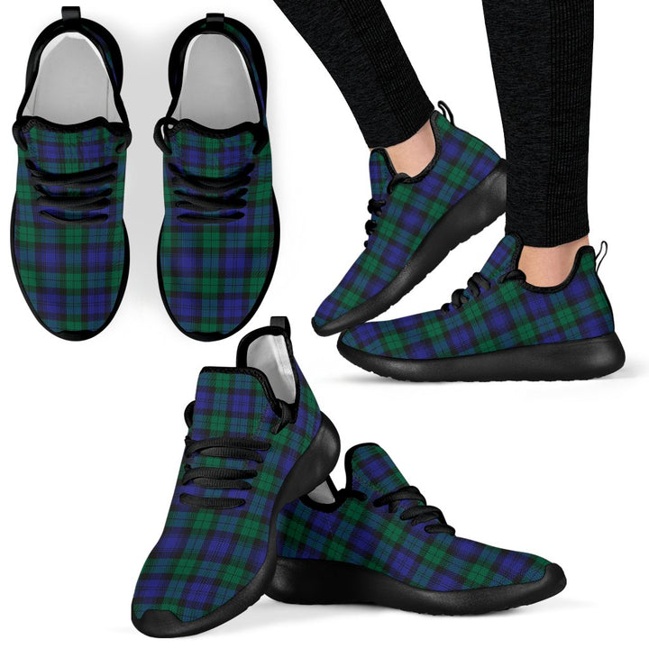 Blackwatch Modern Tartan Plaid Mesh Knit Sneakers