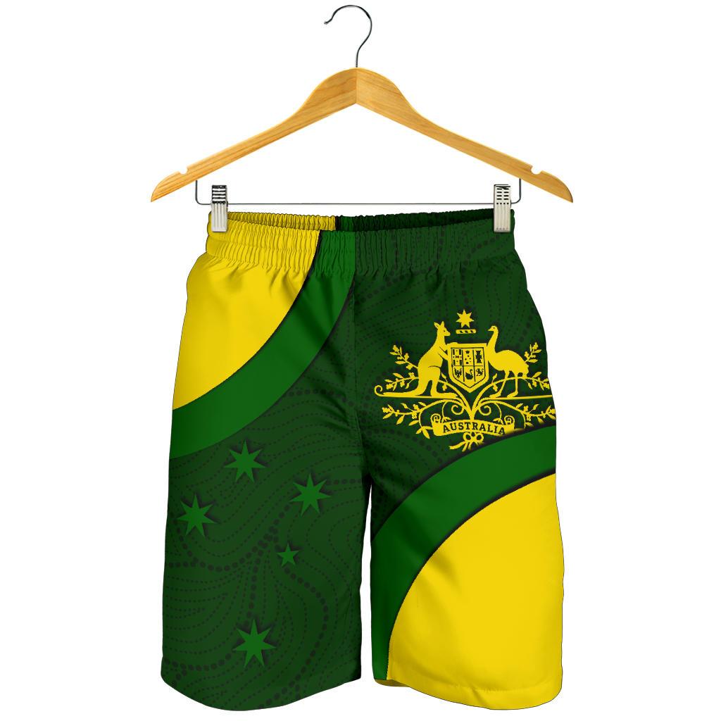 Shorts - Australia Coat of Arms Shorts National Colors - Men
