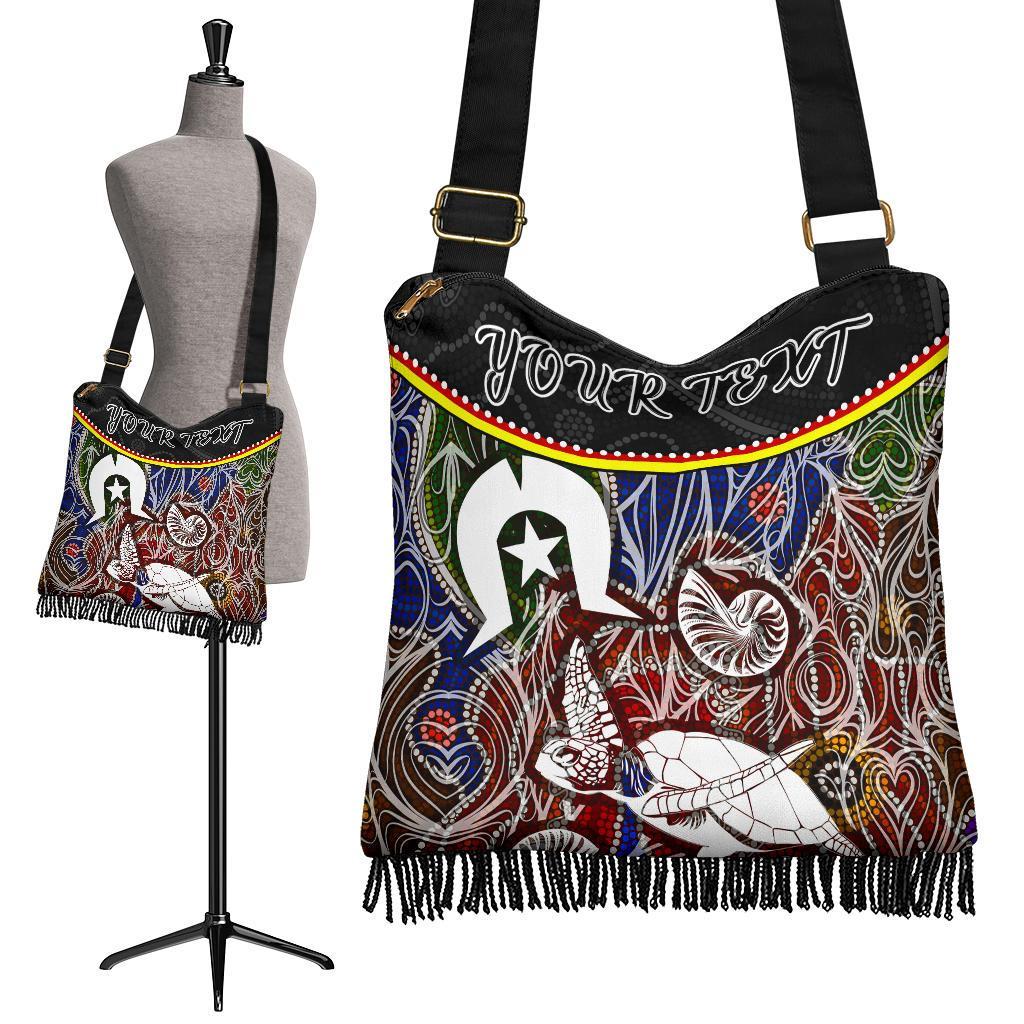 Personalised Crossbody Boho Handbag - Aboriginal Dot In Naidoc Week Style