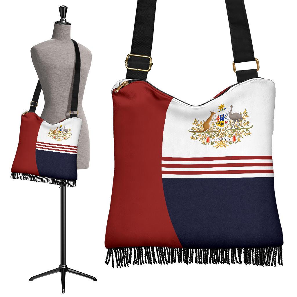 Crossbody Boho Handbags - Australian Coat Of Arms Bag