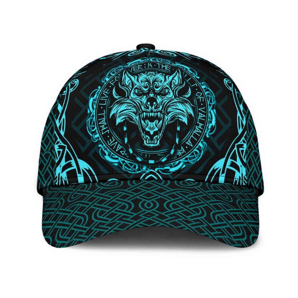 Viking Classic Cap Fenrir Viking Cyan 3D