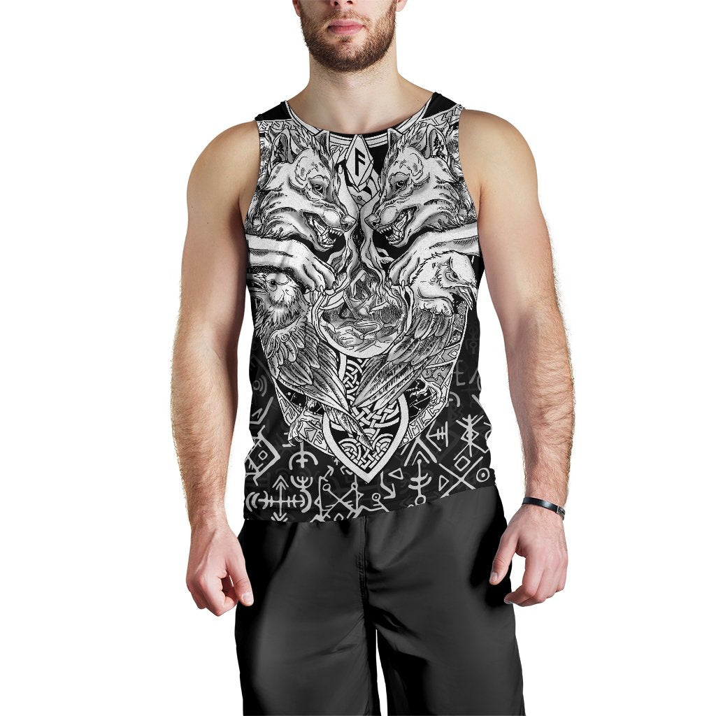 Viking Men's Tank Top Wolf And Raven Special