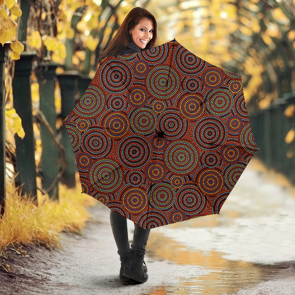 Umbrellas - Aboriginal Dot Painting Umbrellas Ver02