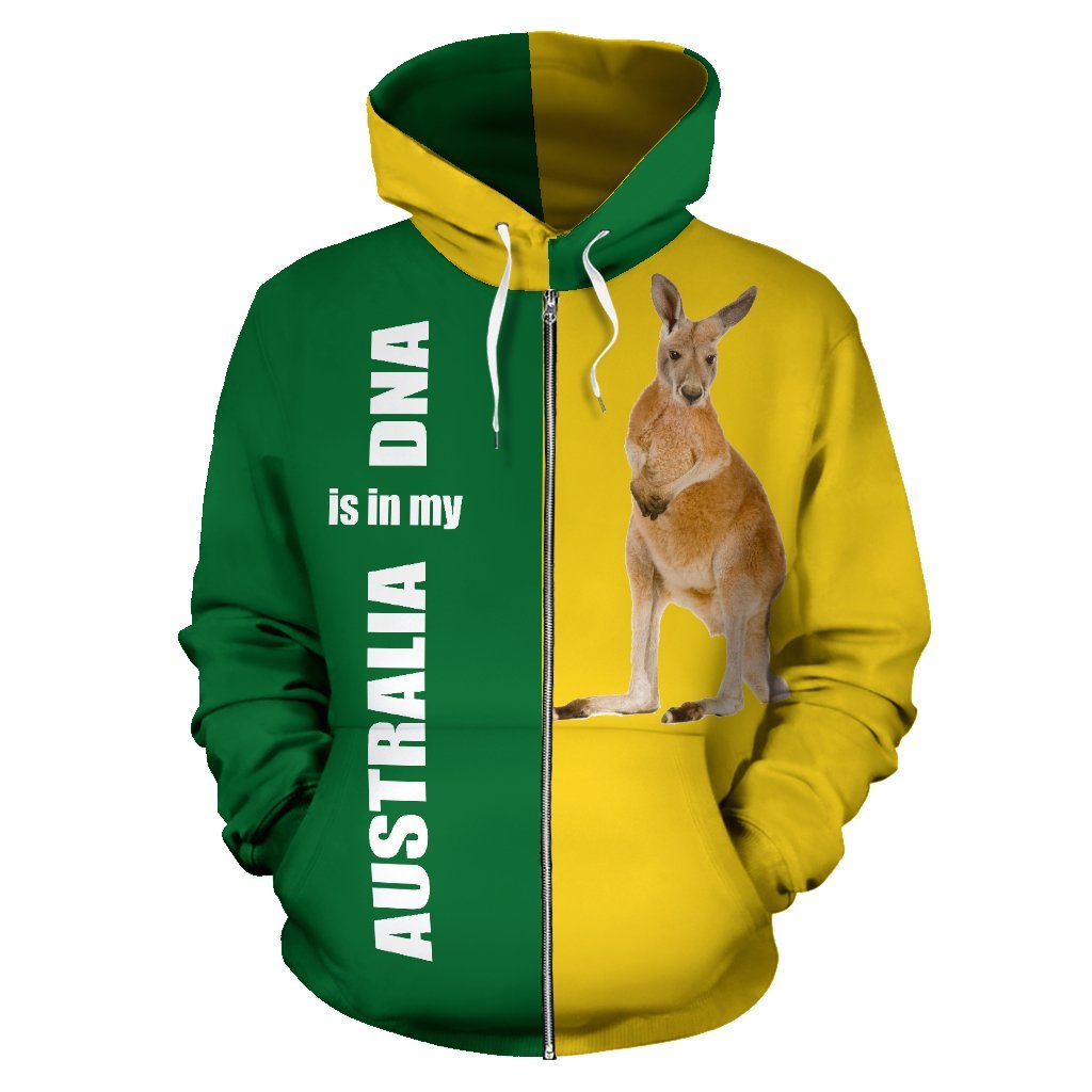 Zip Hoodie - Kangaroo Hoodie Aus Flag Is In My DNA