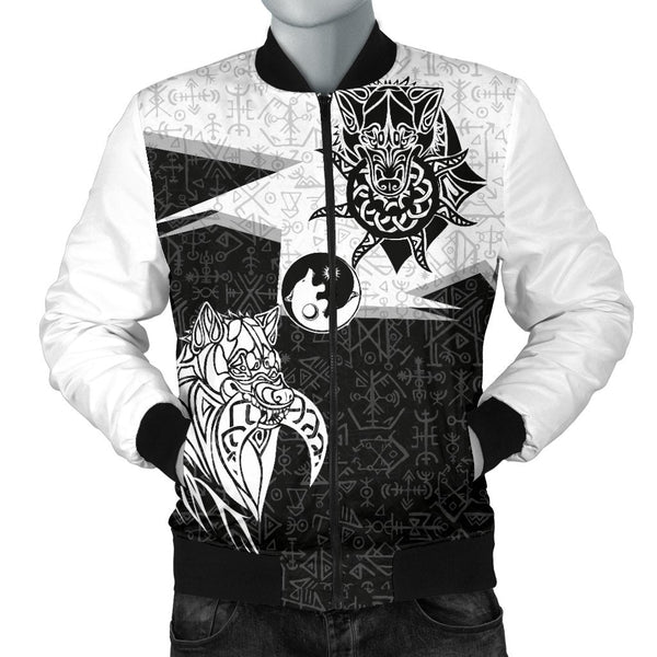 Custom Viking Bomber Jacket Skoll and Hati New Style