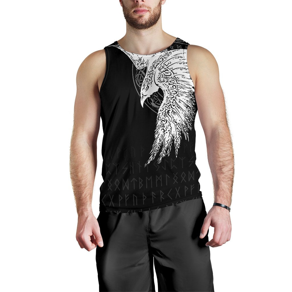 Viking Men's Tank Top Mystical Raven Tattoo Special