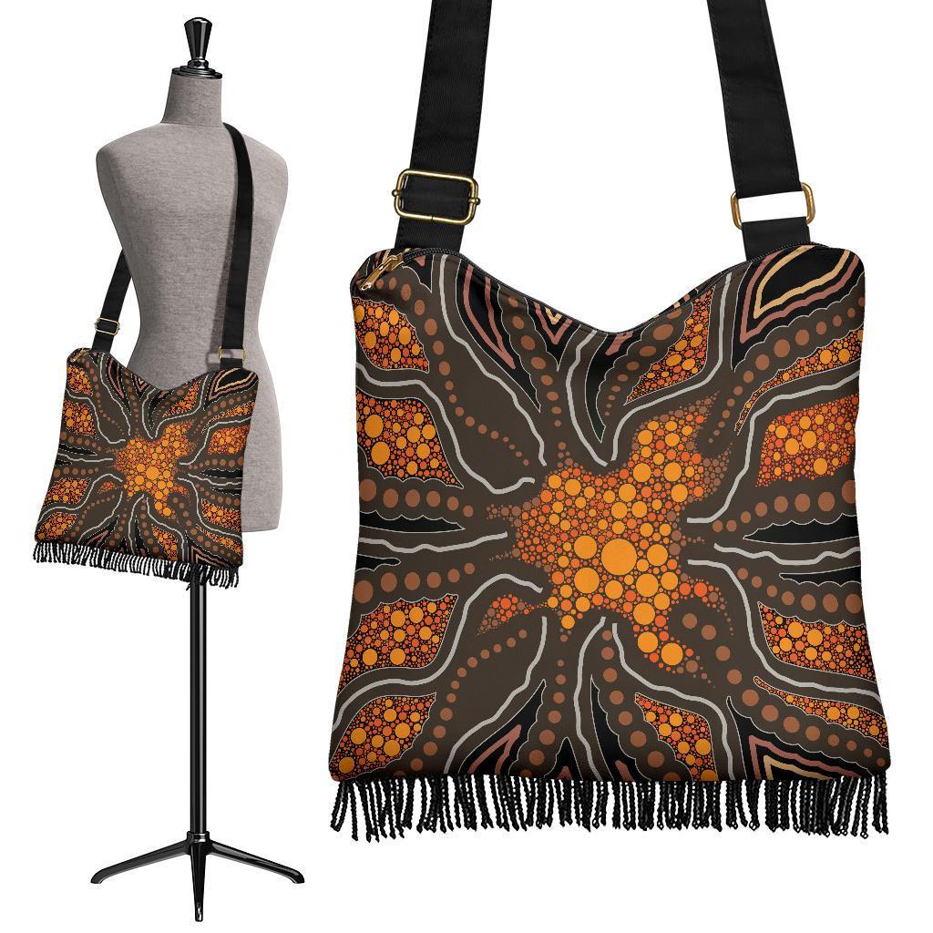 Boho Handbag - Indigenous Patterns Ver07