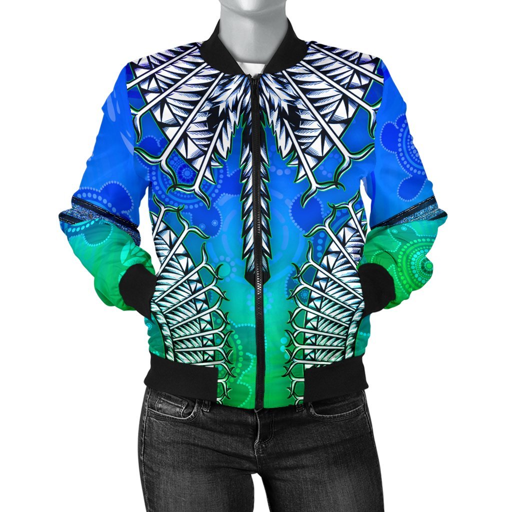 Women Bomber Jacket - Turtle With Dhari Mask Ver 02