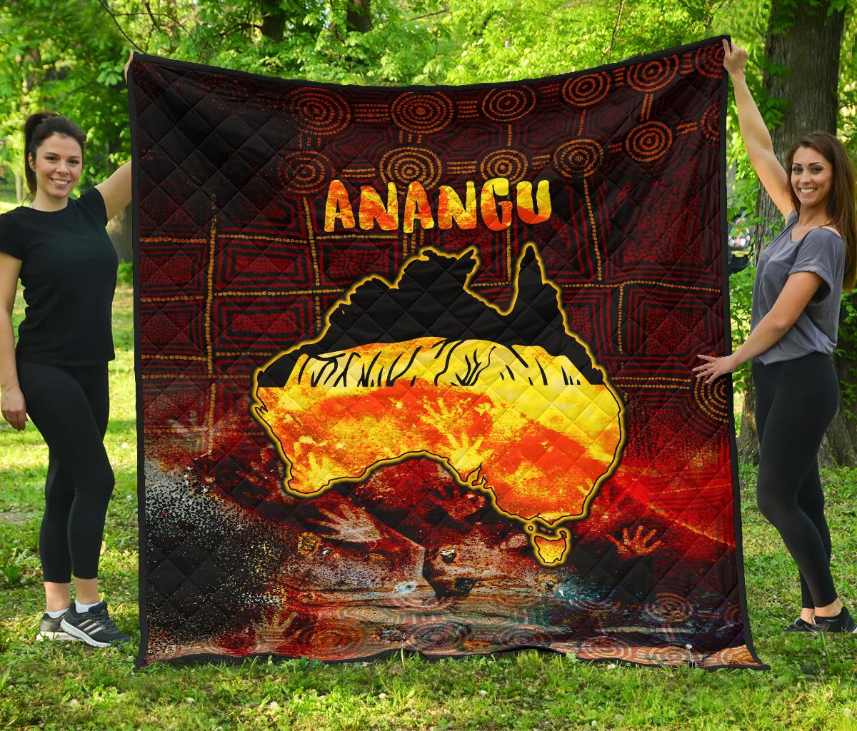 Aboriginal Premium Quilt - Anangu Custodians